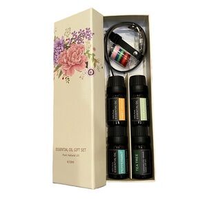 Essential Oil Gift Set with Floral Box Bracelet